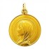 M�daille Vierge Marie Or Jaune 15 mm