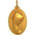 M�daille Vierge Or Jaune. - A. AUGIS -
