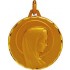 M�daille Vierge Or Jaune. - A. AUGIS - 1.65gr.