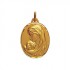 M�daille Vierge Or Jaune. - A. AUGIS -