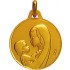 M�daille Vierge � l'enfant Or Jaune. - A. AUGIS -