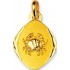 M�daille Zodiaque Or Jaune.CANCER.