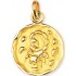 M�daille Zodiaque Or jaune.SCORPION.