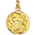 M�daille Zodiaque Or jaune.TAUREAU.