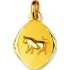 M�daille Zodiaque Or Jaune.TAUREAU. 