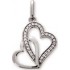 Pendentif C�urs Diamants existe en Or Blanc : 20-42326