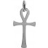 Pendentif Croix Or Blanc A. AUGIS.
