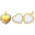Pendentif Cassolette or porte photos C�ur 2.70grs - Princesse Diamants.