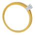 Solitaire 2 Ors Diamants 0.08 carat(s)