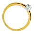 Solitaire 2 Ors Diamants 0.23 carat(s)