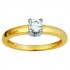 Solitaire 2 Ors Diamants 0.30 carat(s)