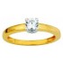 Solitaire 2 Ors Diamants 0.35 carat(s)