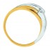 Solitaire 2 Ors Diamants 0.10 carat(s)