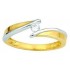 Solitaire 2 Ors Diamants 0.10 Ct