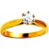 Solitaire Or jaune Diamant.