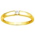 Solitaire Or jaune Diamant.