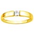 Solitaire Or jaune Diamant.