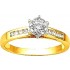 Solitaire Or jaune Diamants.