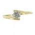 Solitaire Or jaune Oxyde de zirconium.