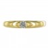 Solitaire Or jaune Oxyde de zirconium.