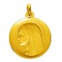 M�daille Vierge Marie aur�ol�e Or Jaune 20 mm